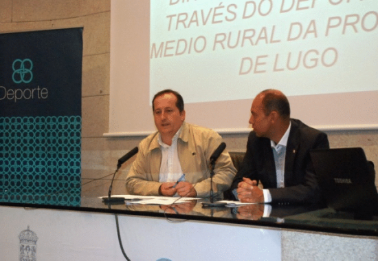 Antón Veiga e Cristino Menor na presentación do proxecto