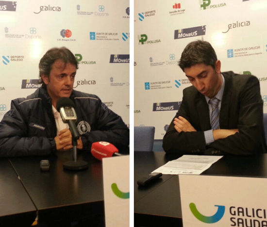 Sala de prensa: Lisardo Gómez e Porfirio Fisac valoraron o encontro do Pazo