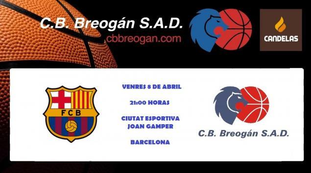 Día de partido: O Cafés Candelas Breogán xoga en Barcelona (21:00 horas)