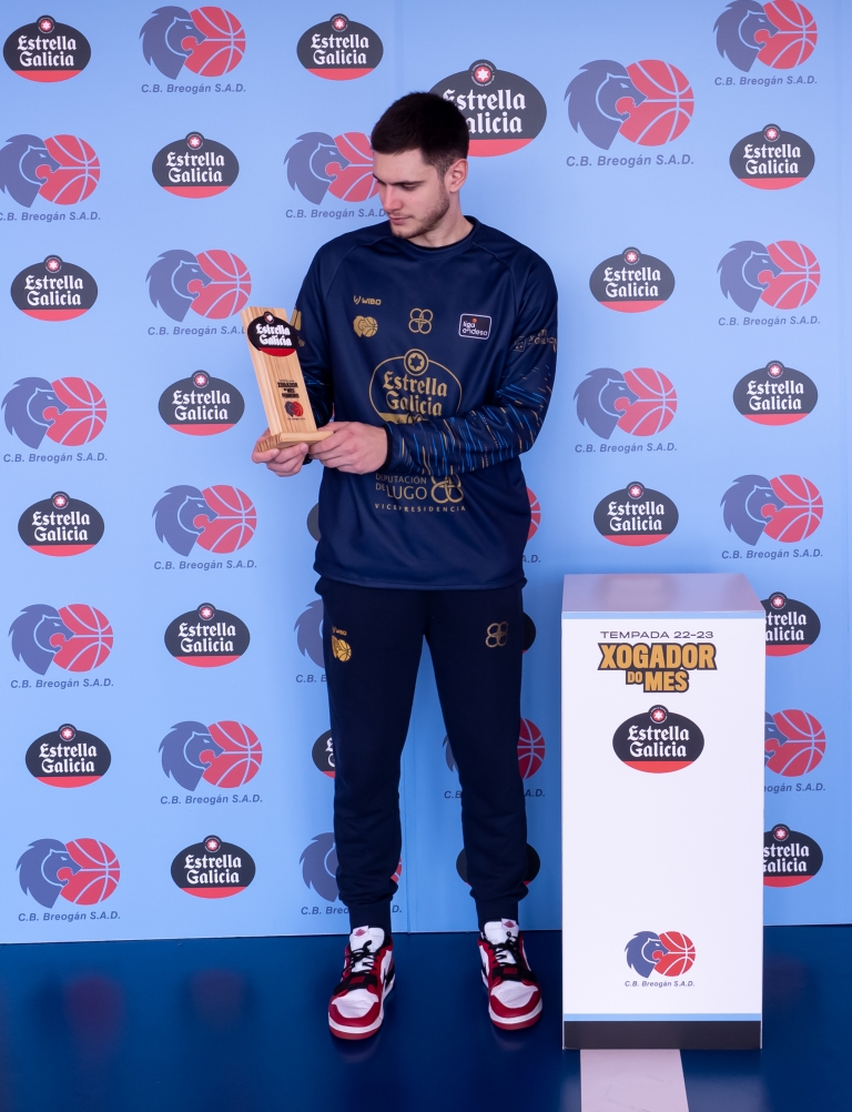 Stefan Momirov, jugador Estrella Galicia de febrero