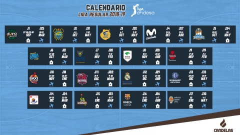 Un calendario para unha tempada apaixonante no regreso a ACB