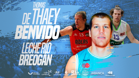 O belga Thomas deThaey, novo xogador do Leite Río Breogán