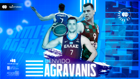 O internacional grego Dimitrios Agravanis, novo xogador do Río Breogán
