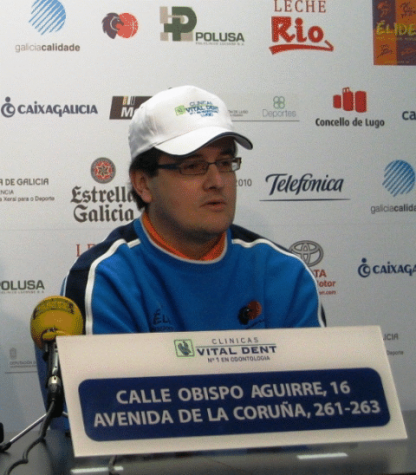 Rubén Domínguez durante la rueda de prensa previa